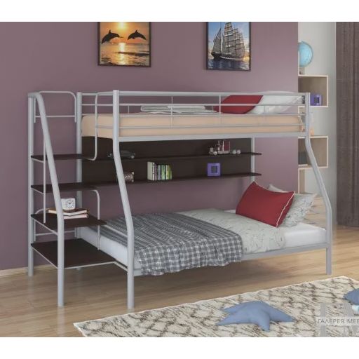 Двухъярусная кровать «Толедо 1П», с полками